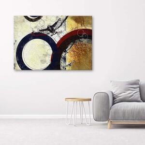 Obraz na plátně, Abstraktní kruh - 60x40 cm