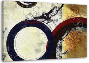Obraz na plátně, Abstraktní kruh - 60x40 cm