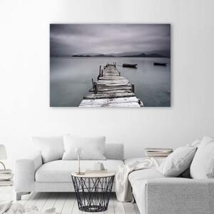 Obraz na plátně Most k jezeru - 60x40 cm