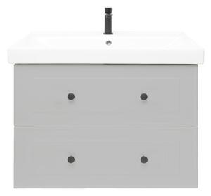 Koupelnová skříňka s umyvadlem Naturel Forli 80x53x46 cm šedá mat FORLI80GMUVER
