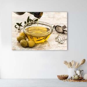 Obraz na plátně Olivový olej Olivy - 60x40 cm