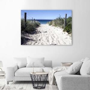 Obraz na plátně, Dunes way pláž moře - 60x40 cm