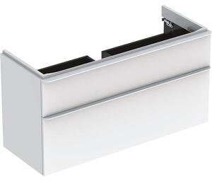 Koupelnová skříňka pod umyvadlo Geberit Smyle Square 118,4x62x47 cm bílá 500.355.00.1
