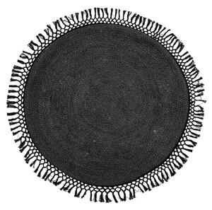 Kulatý koberec 122 cm HILTON Bloomingville - černý