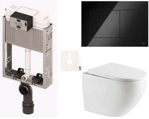 Závěsný wc set k zazdění  SAT SIKOTZREX67BL