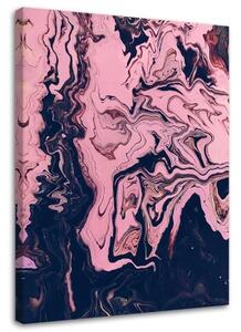 Obraz na plátně, Abstraktní růžový akvarel - 60x90 cm