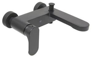 Vanová baterie SAT Fusion bez sprchového setu 150 mm matná černá SATBSFU222CPC
