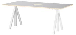 STRING Polohovací pracovní stůl Works, Light Grey, 180 x 90 cm