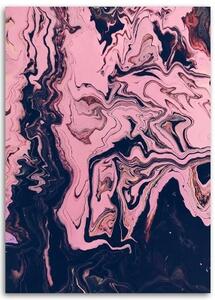 Obraz na plátně, Abstraktní růžový akvarel - 40x60 cm