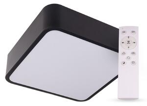 T-LED SMART TUYA Černé LED stropní svítidlo hranaté 500x500mm 48W CCT s DO 105470