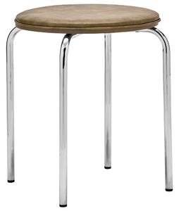House Doctor Khaki koženková stolička Comma 45 cm