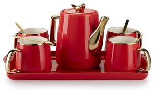 Čajový/kávový set Noah Red Gold