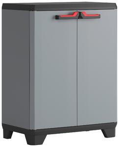 VÍCEÚČELOVÁ SKŘÍŇ, šedá, červená, černá, 68/90/39 cm Keter - Online Only komody, Online Only