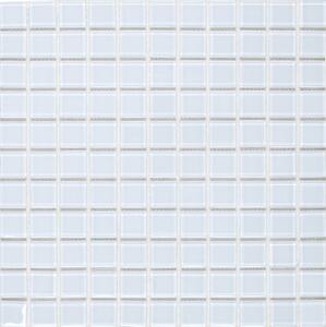 Skleněná mozaika Premium Mosaic bílá 30x30 cm lesk MOS25WH