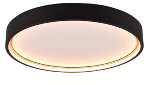 Trio Leuchten 641310232 DOHA - Stropní černé kulaté svítidlo, 3x režim svícení, LED 29W, 2300 + 3000+ 4000K, Ø 45cm (Přisazené svítidlo s přepínám barvy světla)
