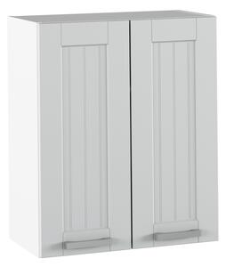Horní kuchyňská skříňka Janne Typ 6 (světle šedá + bílá)