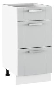 Dolní kuchyňská skříňka Janne Typ 53 (světle šedá + bílá)