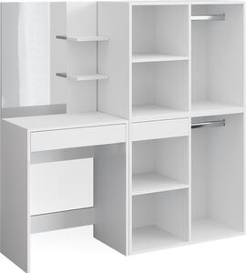 Toaletní stolek Vicco Isabelle Bílá 140 cm se skříňkami, Model 34452