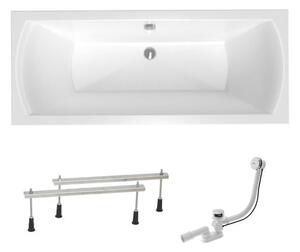 Obdélníková vana Laguna Cube Way Plus 160x70 cm akrylát levá i pravá SIKOCUB1600AN