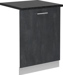 Čelní panel myčky Vicco R-Line Černý beton 60 cm , PD Antracit, Model 55091