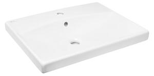 Umyvadlo SAT Brevis 60x45 cm otvor pro baterii uprostřed SATBRE6045S