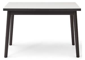 Černo-bílý rozkládací jídelní stůl v dubovém dekoru Hammel Single, 120 x 80 cm