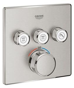 Sprchová a vanová baterie GROHE Grohtherm SmartControl bez podomítkového tělesa supersteel 29126DC0
