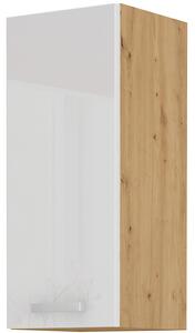 Horní kuchyňská skříňka Arryn 30 G-72 1F (dub artisan + lesk bílý)