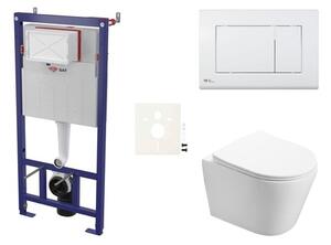 Závěsný WC set do lehkých stěn / předstěnová SAT Infinitio SIKOSSIN20KECO