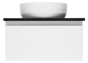 Koupelnová skříňka s žulovou deskou SAT Evolution 58x30x44,8 cm bílá mat SATEVO60WMZ