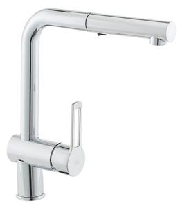 Dřezová baterie Paffoni Ringo s vytahovací sprškou, 2 proudy chrom RIN285