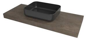 Deska pod umyvadlo Naturel Dolce 143,5x8x50 cm Beton Chicago tmavě šedá mat DO14050BCS
