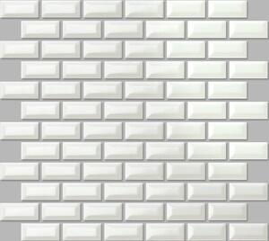 Keramická mozaika Premium Mosaic bílá 30x30 cm lesk MOS2348WH
