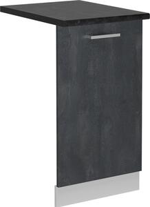 Čelní panel myčky Vicco R-Line Černý beton 45 cm , PD Antracit, Model 55088