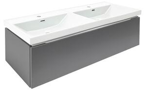 Koupelnová skříňka s umyvadlem SAT Feel 120x30x44,8 cm antracit mat SATFEEL120ANTU4