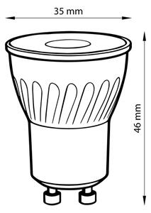 Brilagi - LED Keramická žárovka GU10/5W/230V 3000K černá