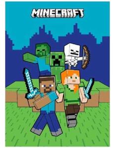 Fleecová deka Minecraft - The main characters - 100 x 140 cm