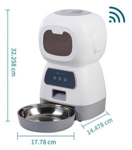 Nuxie 2557 Automatický dávkovač krmiva pro domácí zvířata Wifi, 3,5 L