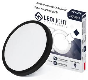 LEDLIGHT 2592 Stropní LED svítidlo 18 W, 1650lm, 4000K (neutrální), 21,3 cm černá