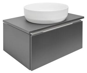Koupelnová skříňka s krycí deskou SAT Feel 60x30x46 cm antracit mat SATFEEL60ANTD