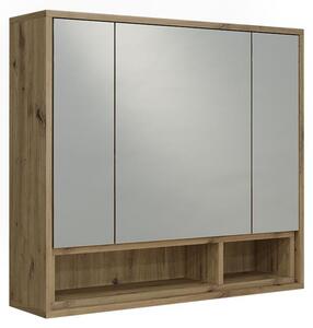 Zrcadlová skříňka Vicco Beatrice Kašmír/Řemeslný dub 80 x 72 cm, Model 60715