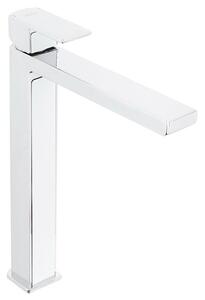 Vysoká umyvadlová baterie SIKO Elements bez výpusti bílá/chrom SIKOBSEL285DB