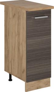 Lékárničková skříňka Vicco R-Line Ušlechtilá šedá 30 cm , PD Dub, Model 54099