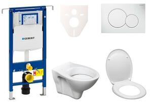 Cenově zvýhodněný závěsný WC set Geberit do lehkých stěn / předstěnová montáž + WC Ceramia S-Line Pro 111.355.00.5ND1