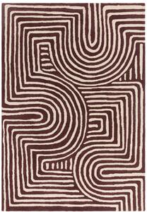 Tribeca Design Kusový koberec Jigsaw Curve Plum Rozměry: 120x170 cm
