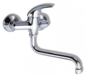 Dřezová baterie Novaservis Metalia 55 s otočným ramínkem 150 mm chrom 55070/T.0