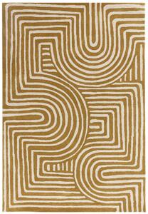 Tribeca Design Kusový koberec Jigsaw Curve Ochre Rozměry: 120x170 cm