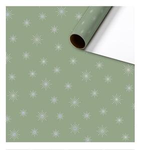 Balicí papír zelený s hvězdičkami