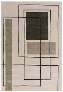 Tribeca Design Kusový koberec Jigsaw Outline Khaki Rozměry: 120x170 cm