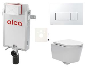 Cenově zvýhodněný závěsný WC set Alca k zazdění + WC SAT Brevis SIKOAW8